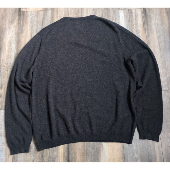 Men's Weatherproof Vintage V-Neck Merino Cashmere Sweater Size Large Gray - Picture 5 of 5